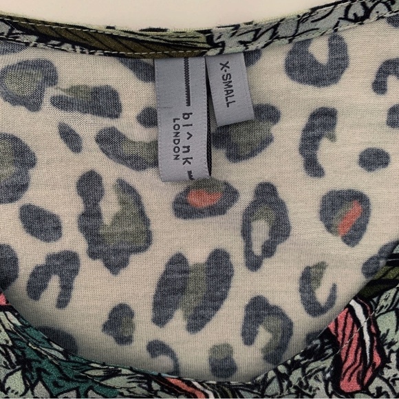 Bl^nk London Sibley Elephant Print Jungle Top XS Anthropologie - Picture 8 of 10